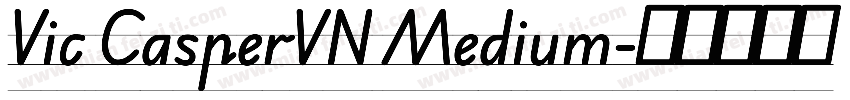 Vic CasperVN Medium字体转换